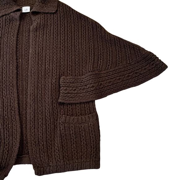 CAbi Brown Repose Chunky Knit Cape Open Cardigan Sweater #3702 - SIZE XS/S - Picture 7 of 10